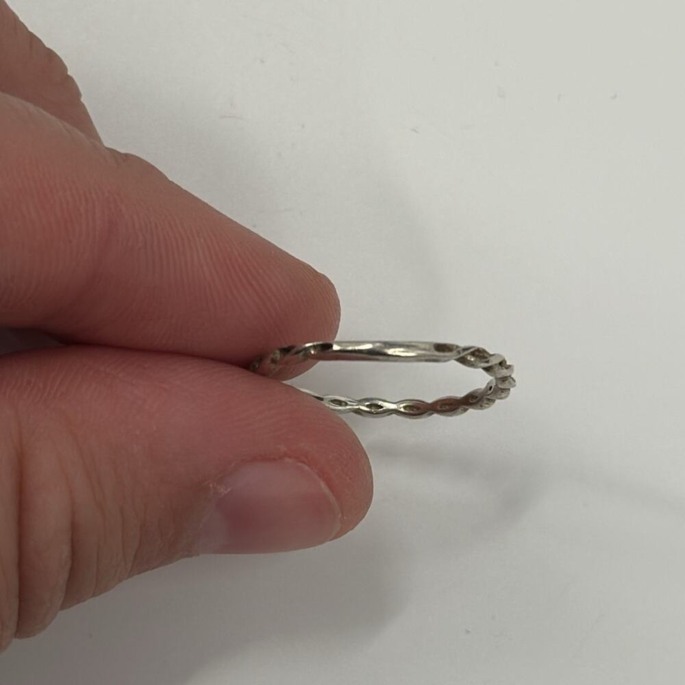 Sterling silver stackable ring size 6.5 - Picture 5 of 5